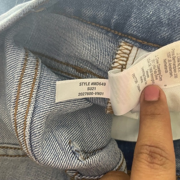 Madewell The High-Rise Slim Boyjean in Summit Wash: Summerweight Edition Size 25 - Picture 5 of 8